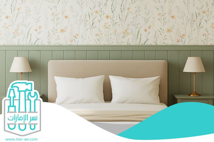 تركيب ورق جدران في العين 4 تركيب ورق جدران في العين